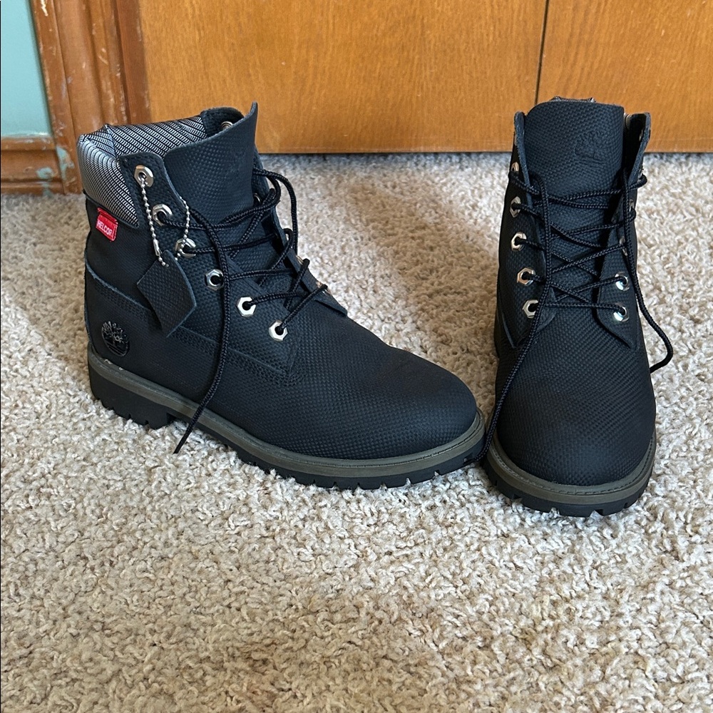 Timberland Black Lace-Up Boots